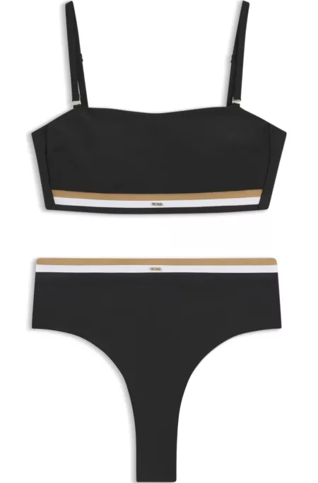 Bas de bikini à rayures emblématiques