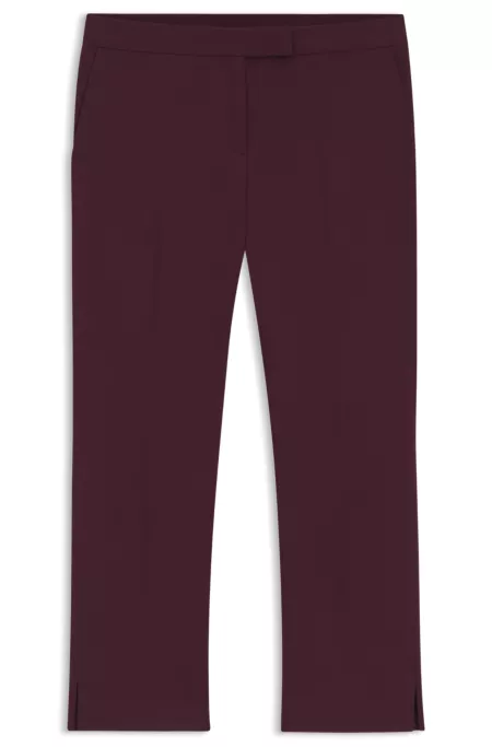 Slim-fit trousers in stretch cotton