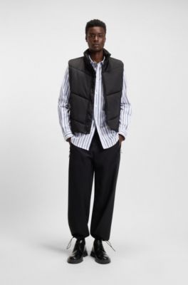 Chemise Oversize en popeline de coton &agrave; rayures, Rayures bleues