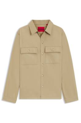 Oversized-fit shirt in cotton twill 1