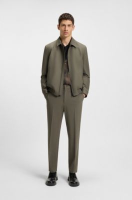 Oversized-fit shirt with floral print, Black Patterned