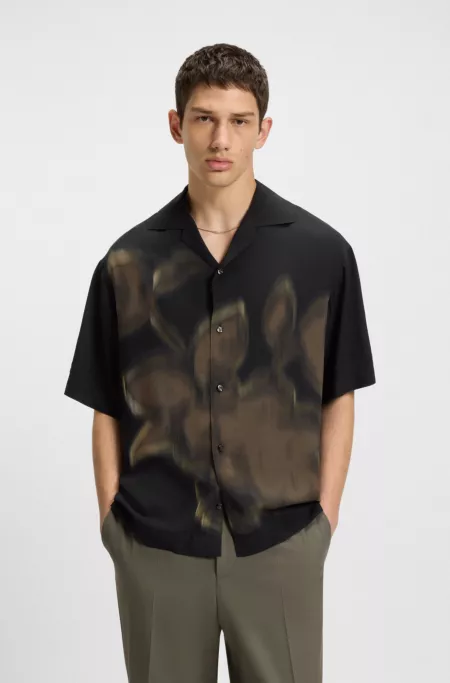 Chemise Oversize avec imprimé à fleurs