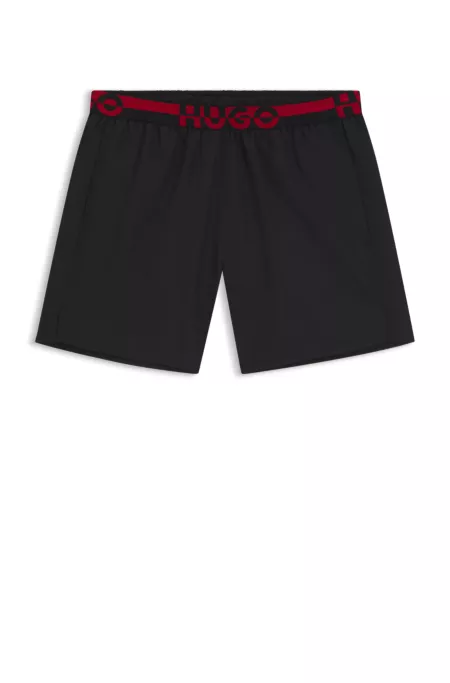 Short de bain avec taille à logo revisité