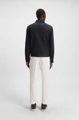 Veste Slim &agrave; la finition d&eacute;perlante, Bleu fonc&eacute;