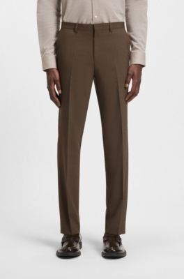 Extra-slim-fit suit in stretch dobby, Brown
