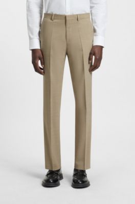Extra-slim-fit suit in stretch dobby, Beige