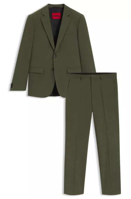 Extra Slim-Fit Anzug aus strukturiertem Stretch-Gewebe