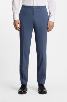 Extra-slim-fit suit in stretch dobby, Blue