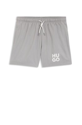 Hugo Quick-dry swim shorts with printed stacked logo herr – bild 3