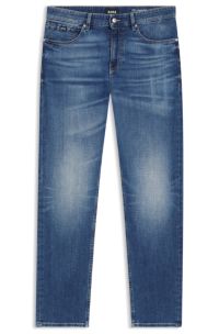 Delaware slim-fit jeans in blue comfort-stretch denim, Blue