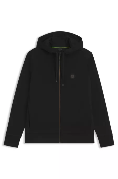 Relaxed-fit cotton-blend hoodie with Double B monogram