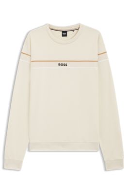 BOSS - コットンテリー スウェットシャツ シグネチャー