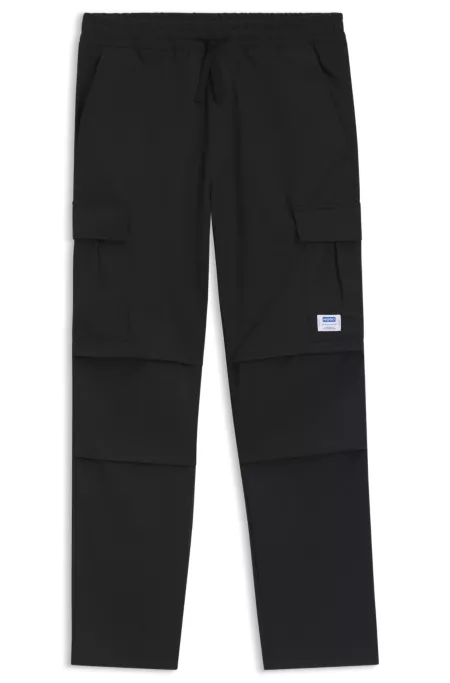 Relaxed-fit trousers in ripstop fabric