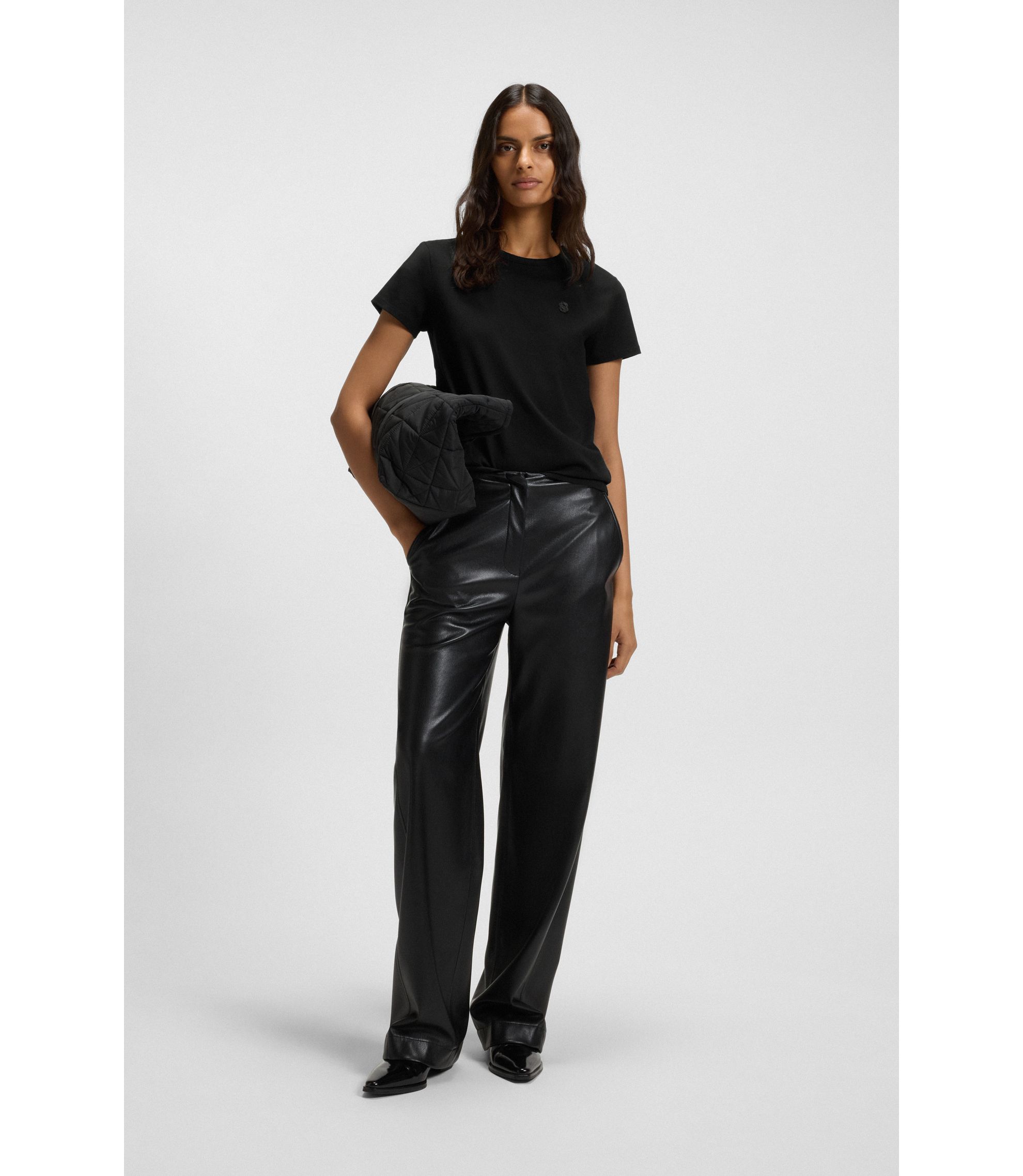 BOSS - スリムフィット シルケットコットン Tシャツ Double B 