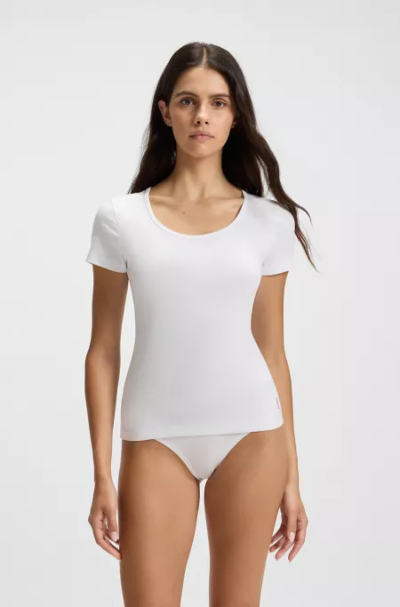 Two-pack of T-shirts in stretch cotton