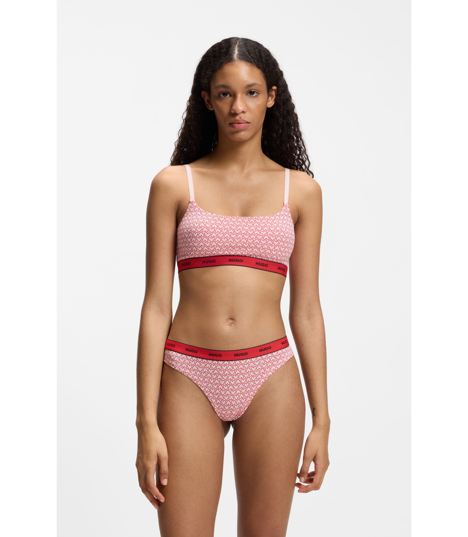 Zweierpack Bralettes aus Stretch-Baumwolle