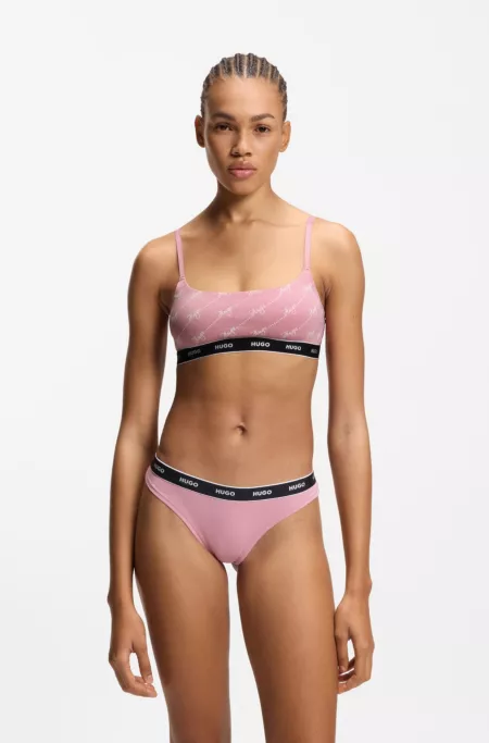 Lot de deux brassières en coton stretch