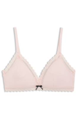 Triangle bra with lace trims 1