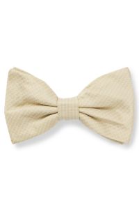 Silk bow tie with jacquard pattern, Light Beige