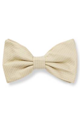 Silk bow tie with jacquard pattern