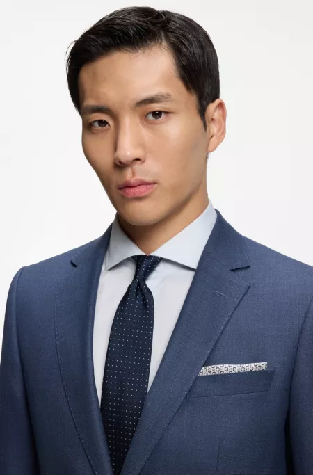 Silk pocket square with digital print