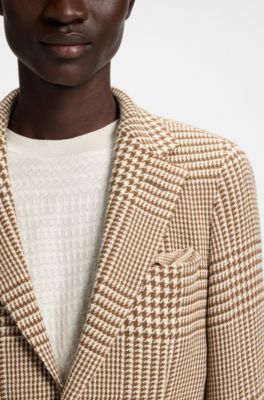 Silk pocket square with digital print, Dark Orange