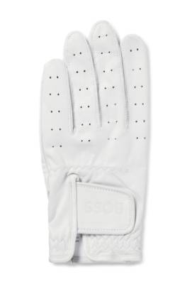 Perforated gloves in nappa leather with riptape closure 1