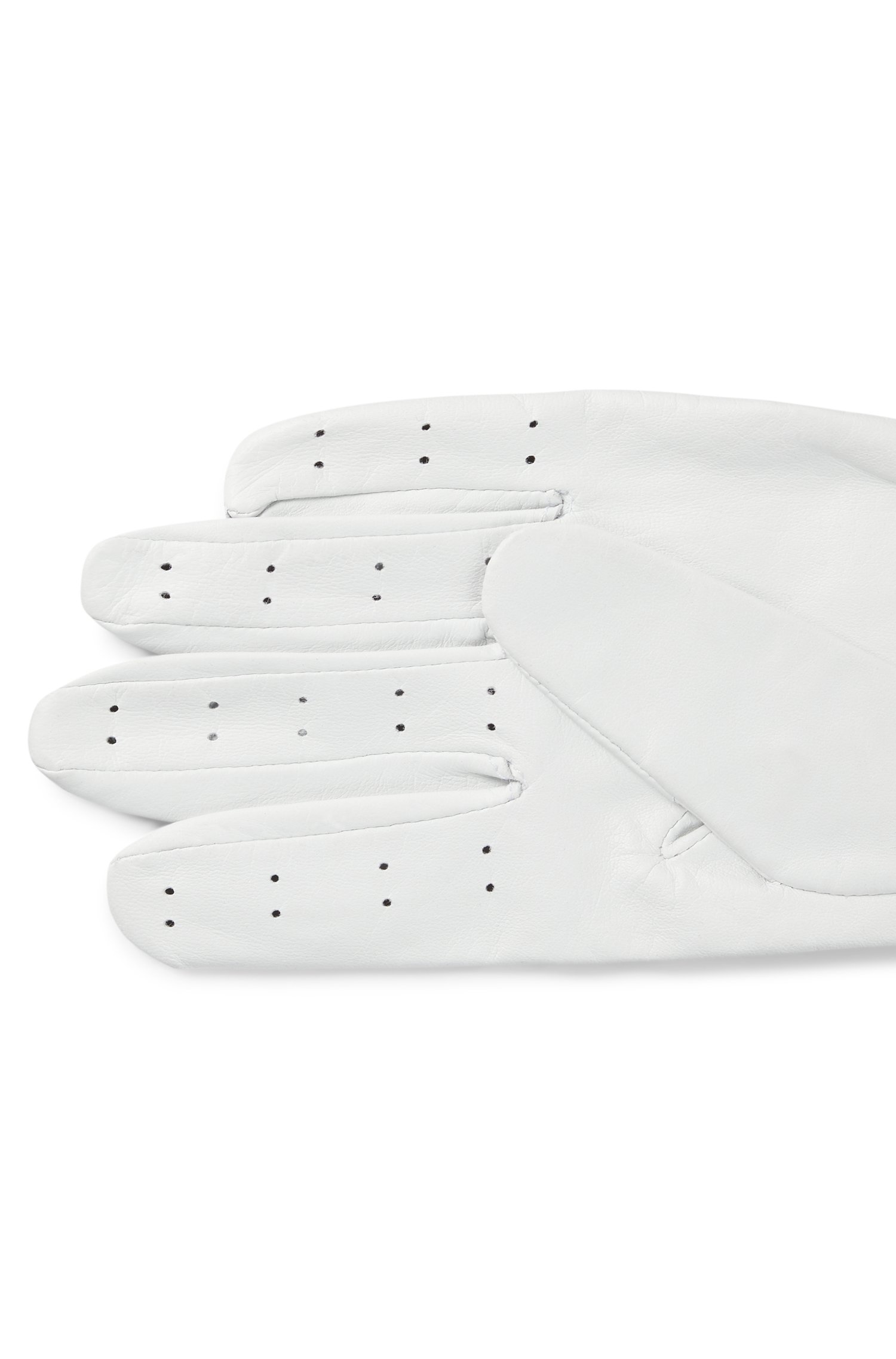 Boss Perforated glove in nappa leather with riptape closure handskar & vantar herr – bild 3