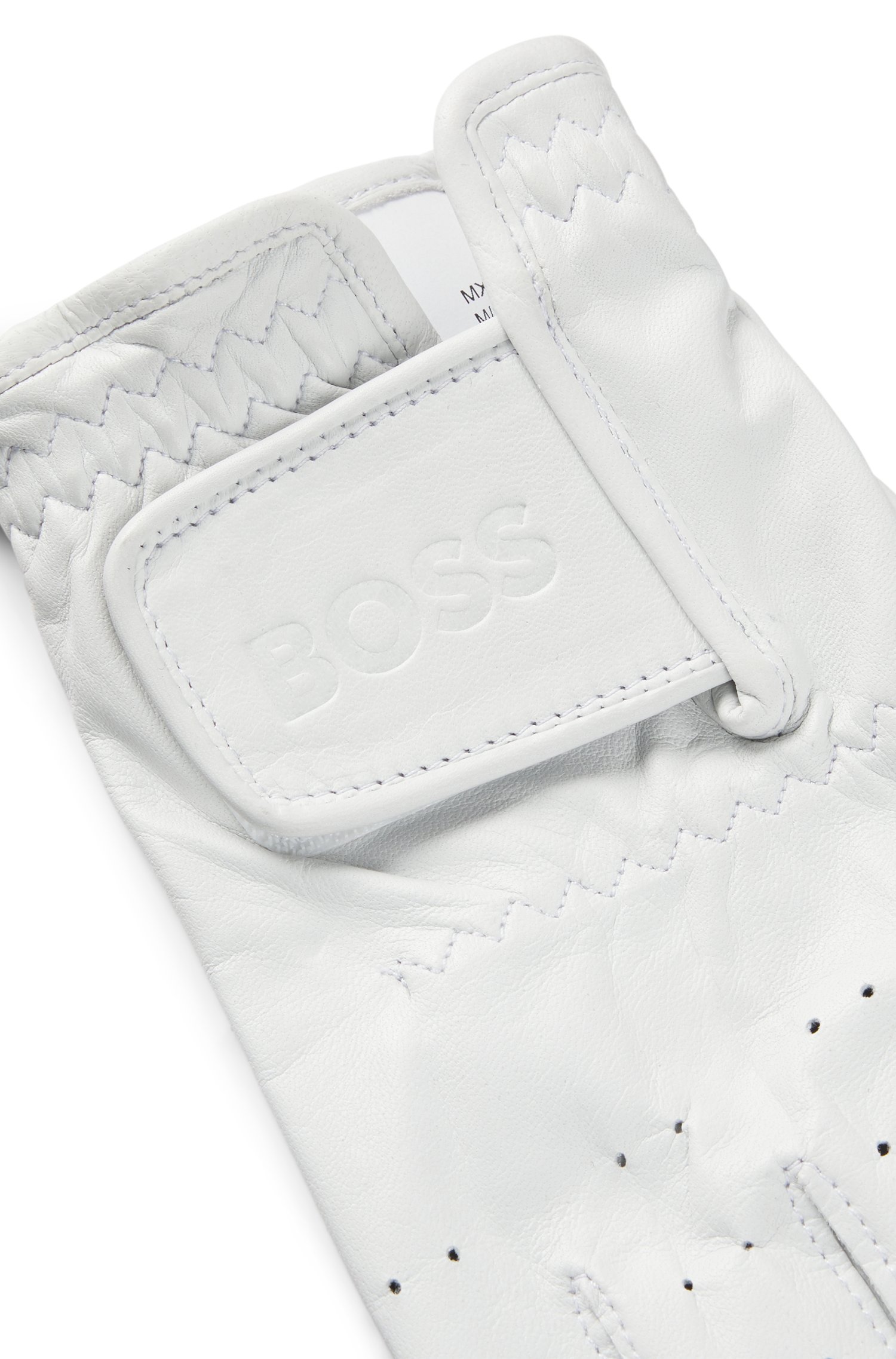 Boss Perforated glove in nappa leather with riptape closure handskar & vantar herr – bild 2