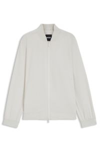 Water-repellent jacket in performance-stretch fabric, White