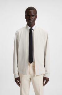 Water-repellent jacket in performance-stretch fabric, White