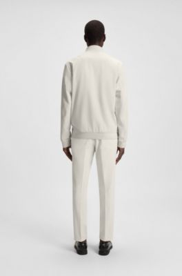 Water-repellent jacket in performance-stretch fabric, White