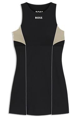 Active jersey dress with colour-blocking