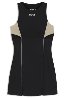 Active jersey dress with colour-blocking 1