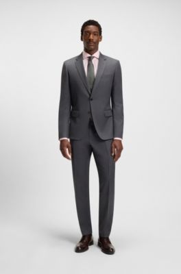 Slim-fit shirt in wrinkle-resistant Oxford cotton, Light Pink