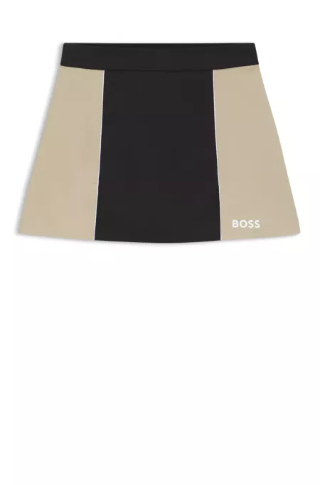 Active skirt in stretch jersey with colour-blocking
