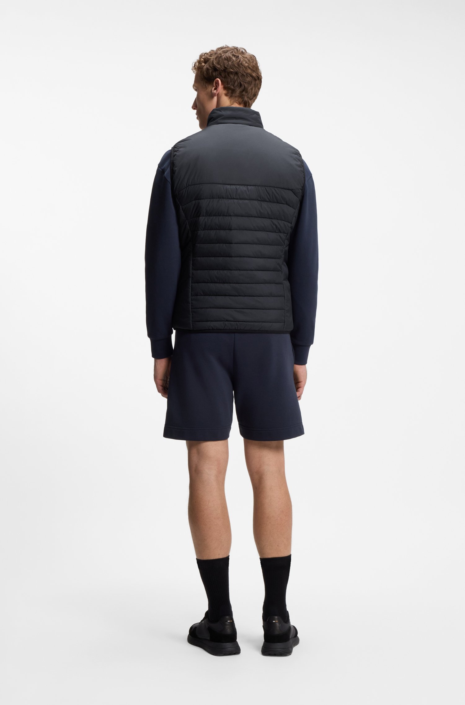 Boss Water-repellent gilet with decorative reflective accents västar herr – bild 2