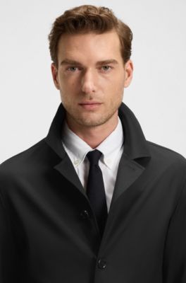 버진 울 서지 릴랙스 핏 오버셔츠, 블랙