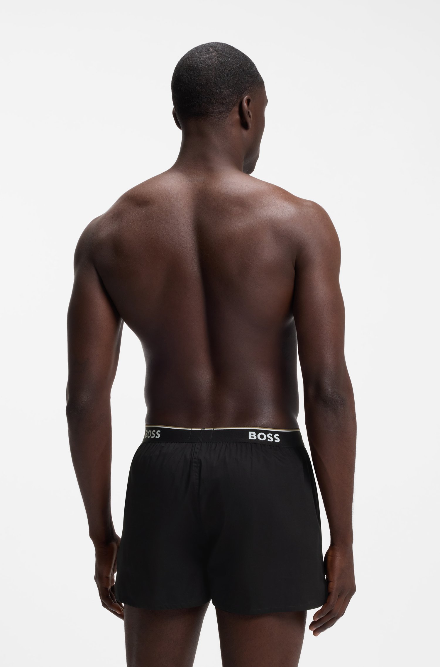 Boss Two-pack cotton pyjama shorts herr – bild 2