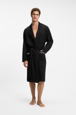 Vestaglia in cotone, Nero