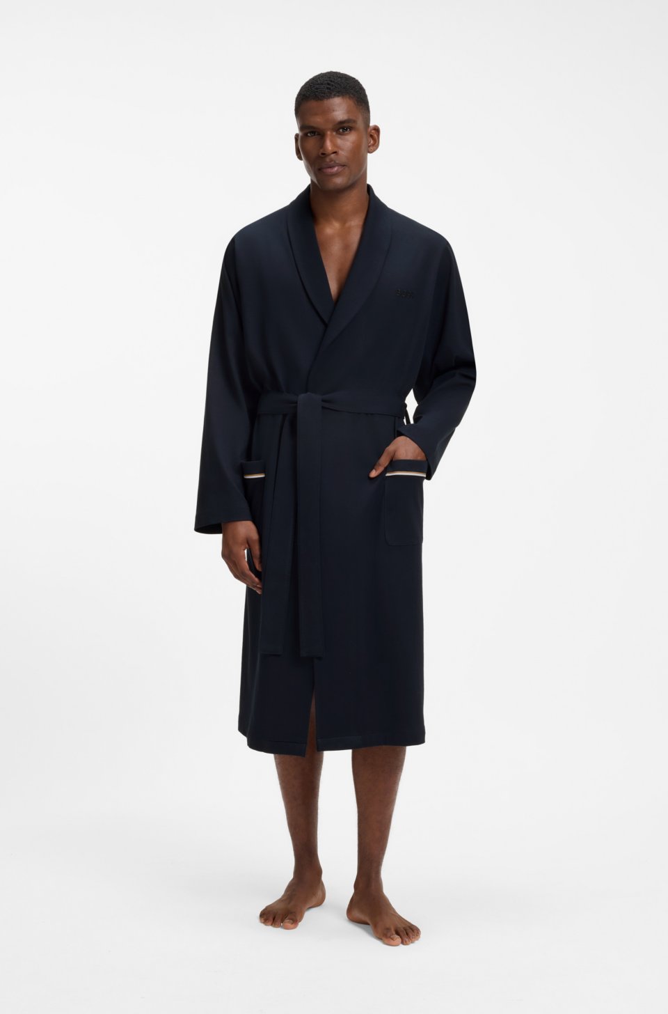 Cotton dressing gown