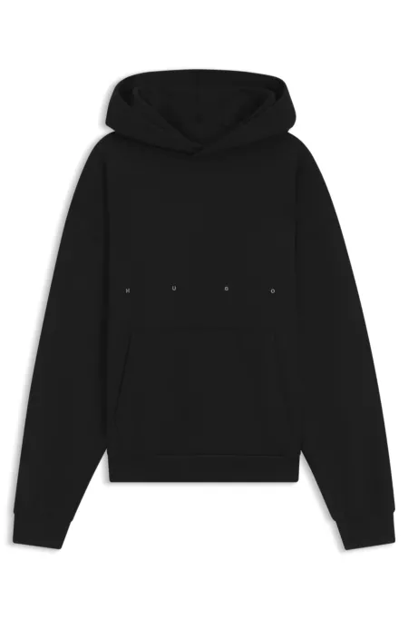 HUGO x apoh oversized-fit hoodie in cotton terry with ballerina artwork