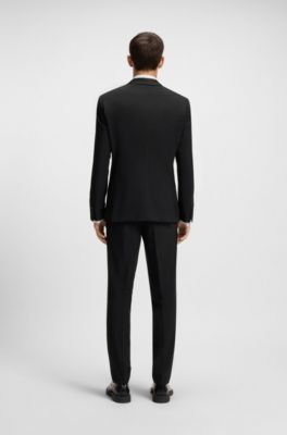 BOSS ウォッシャブルストレッチスーツ BOSS - Slim-fit washable suit in patterned performance