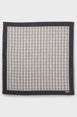 Bandana with print and logo, White Patterned