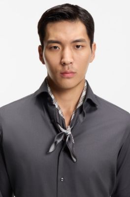 Bandana with print and logo, White Patterned