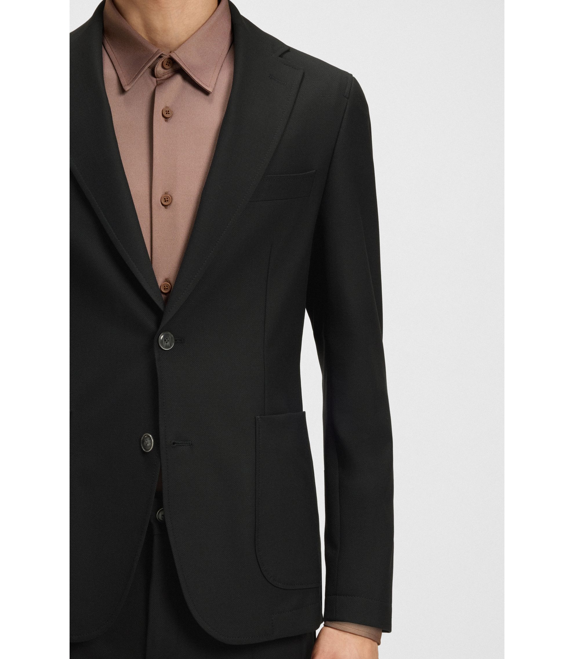 BOSS ウォッシャブルストレッチスーツ BOSS - スリムフィットジャケット マシンウォッシャブル