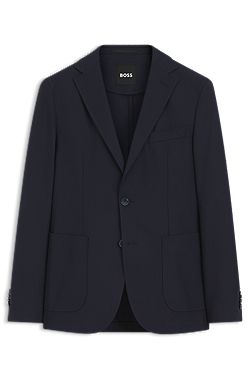 Slim-fit jacket in machine-washable stretch fabric