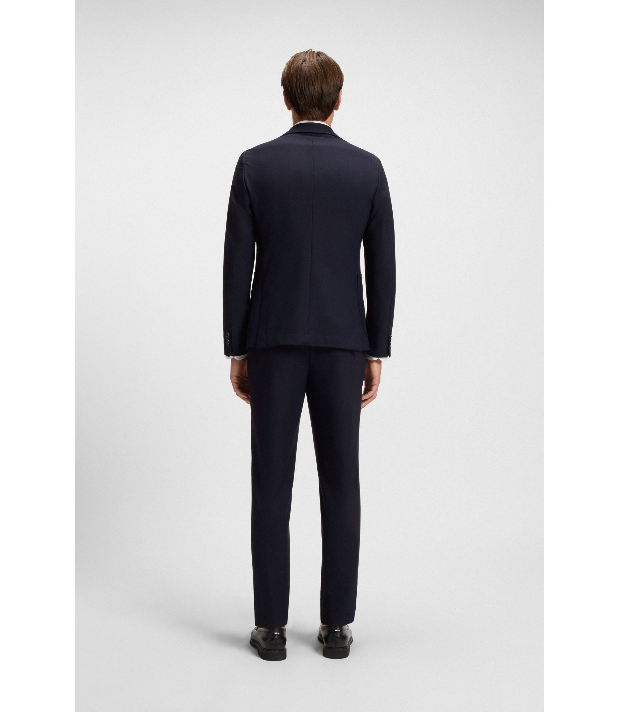 美品 現行 BOSS パフォーマンス ストレッチ ジャージー ジャケット 46 BOSS - スリムフィットジャケット マシンウォッシャブル ストレッチ