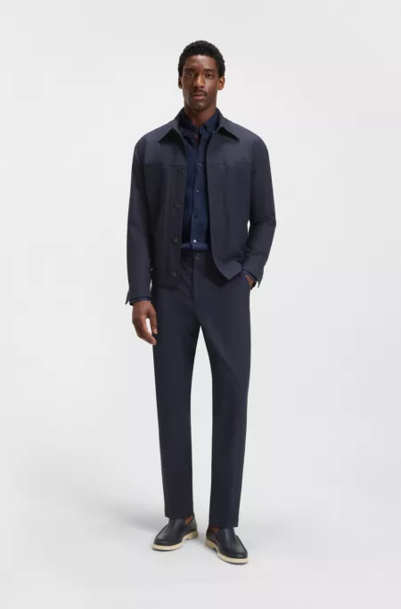 Surchemise Relaxed en tissu stretch performant lavable en machine