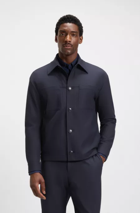 Surchemise Relaxed en tissu stretch performant lavable en machine